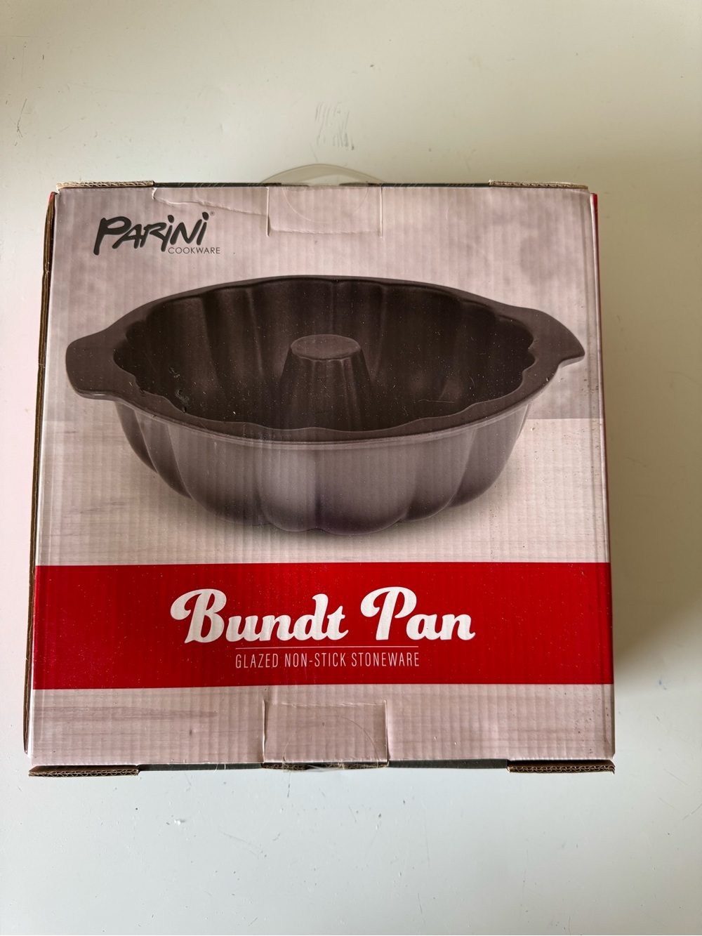 Parini Gray Glazed Non-Stick Bundt Pan